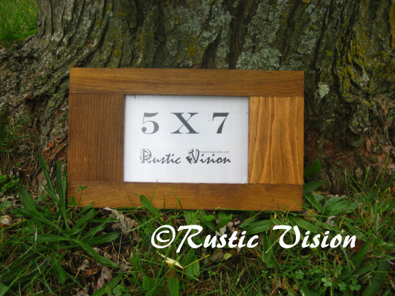 5" X 7" Elongated Rustic Frame Made Of Reclaimed Wood