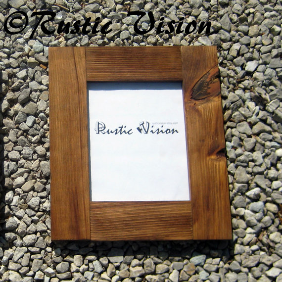 8" X 10" Rustic Frame Made Of Reclaimed Wood on Luulla